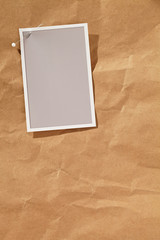 Foto auf Packpapier