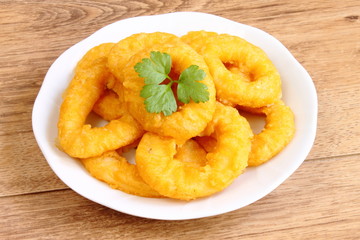 Tapa de calamares fritos