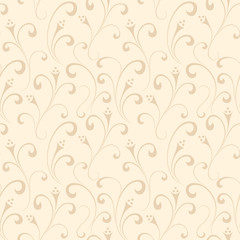 Seamless floral pattern. Vector illustration.