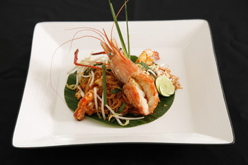 Thai style noodles.(Pad thai)