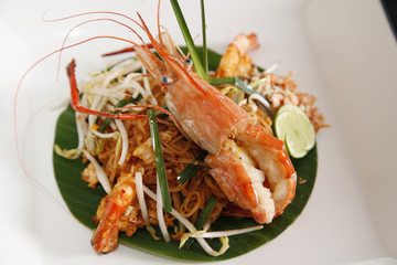 Thai style noodles.(Pad thai)