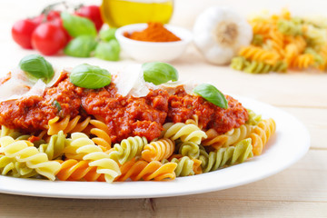 Fusilli Tricolore Bolognese