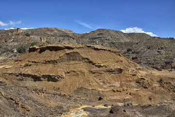 iron mine open in the region of Cartagena Spain