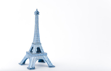 Fototapeta na wymiar Eiffel Tower isolated on a white backgrounds