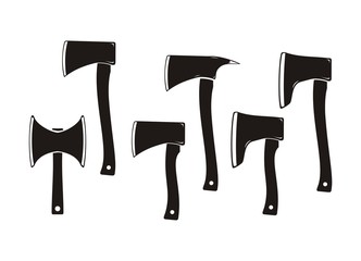 axe silhouette - axe icons