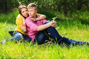 Fototapeta premium cute couple