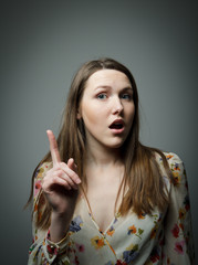 Obraz premium woman having an idea