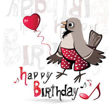 Happy Birthday birds