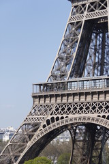Tour Eiffel à Paris, détail du premier étage 