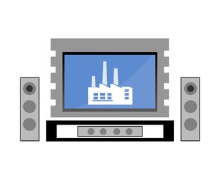Usine dans un home cinéma