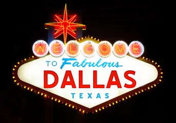 Gordijnen Welcome to Fabulous Dallas © ocphoto