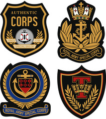 royal emblem badge shield