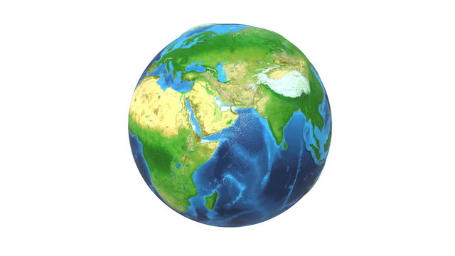 Realistic illustration of the Earth