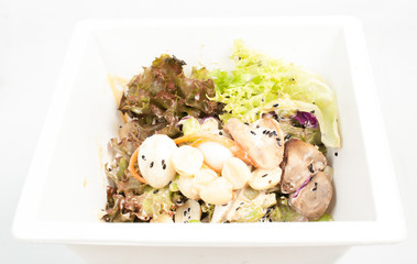 Caesar Salad isolated on white