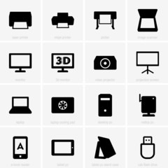 Set of computer icons