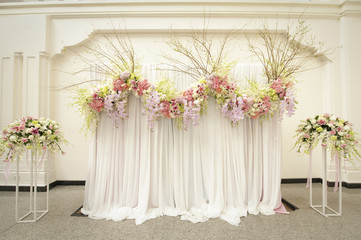 Beautiful flower wedding decoration