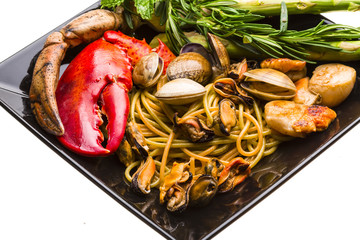 Pasta with seafood