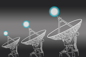 Satellite dishes antenna