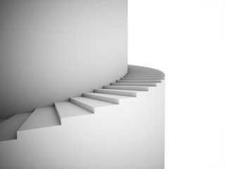 Spiral stairs rendered