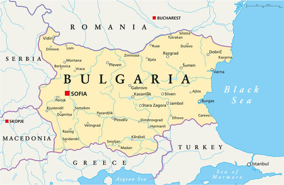Bulgaria Map (Bulgarien Landkarte)