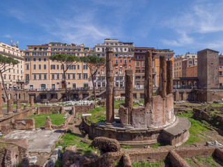 Roma, largo di torre Argentina, veduta