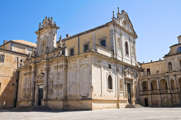 Fototapeta na wymiar Duomo Church. Lecce. Puglia. Italy.