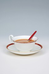 White tea in English bone china cup © Arena Photo UK