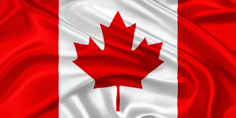 Foto op Canvas Vlag van Canada © bunyos