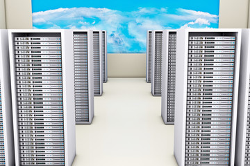 Server room - 3D Rendering