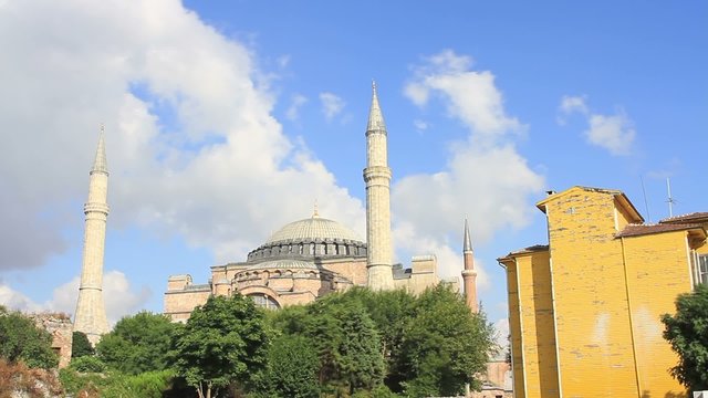 Hagia Sophia, Istanbul. Time Lapse