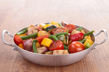 ratatouille, cooked vegetables