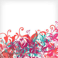 Abstract beautiful floral background with flowers.