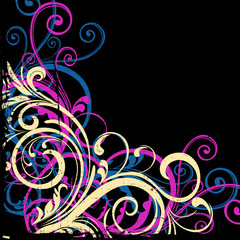 Abstract beautiful floral background with flowers.