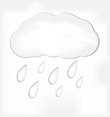 Weather icon on white