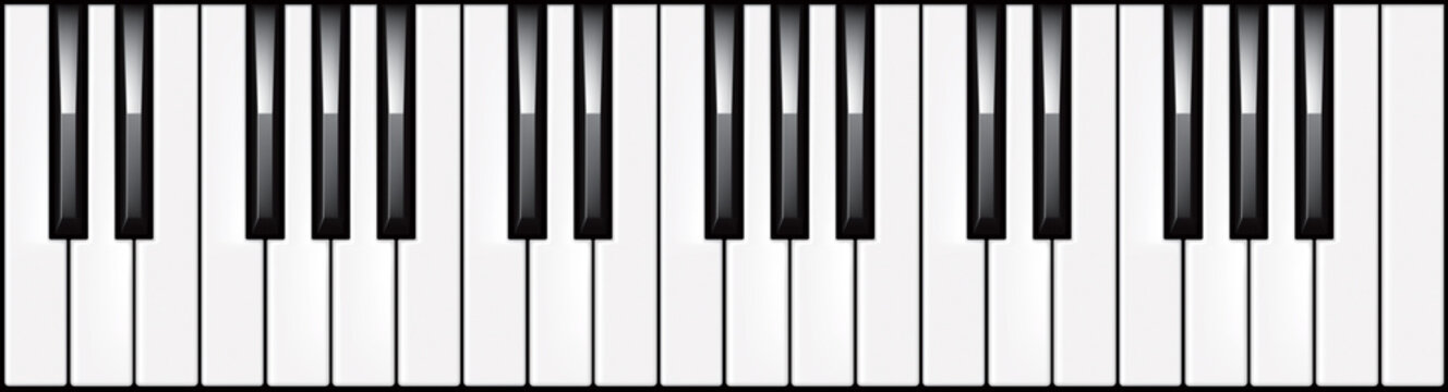 3-octave piano keyboard illustration