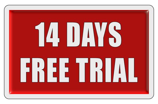 Glassy Button rot eckig 14 DAYS FREE TRIAL