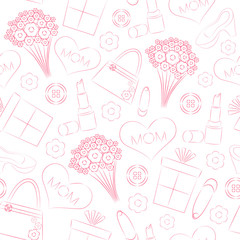 Seamless Patterns for Mothers Day celebration.
