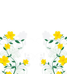 Vector flower background
