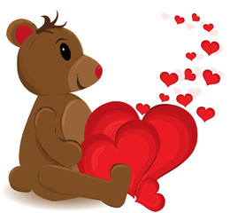 valentine day background. Vector illustration.