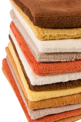 towels, isolated on a white