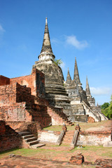 Fototapeta premium old architecture at Wat Phrasrisanpet, Ayutthaya, Thailand