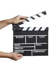 movie production clapper board