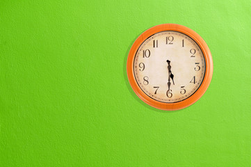 Clock Showing 3 O Clock Pm On A White Wall Wall Mural Wallpaper Murals Leelana