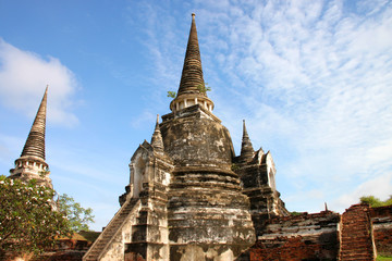 Fototapeta premium old architecture at Wat Phrasrisanpet, Ayutthaya, Thailand.