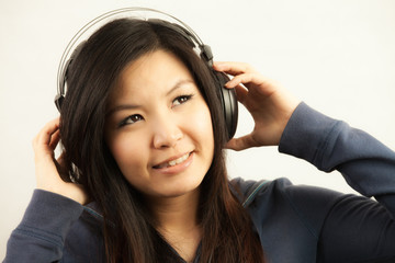 Woman and music