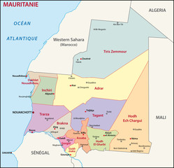 Mauretanien Administrativ