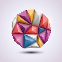 Abstract background in origami style