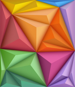 Abstract background in origami style