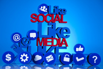 Social media icons set 