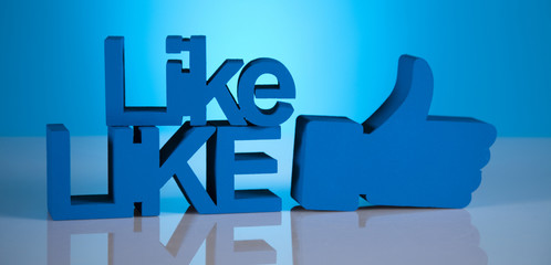 Thumbs up symbol, Social media